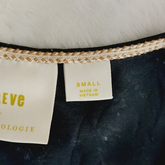 Anthropologie Maeve Ally Tunic Black Cutouts Summer Lagenlook Top P2952 - Picture 7 of 10